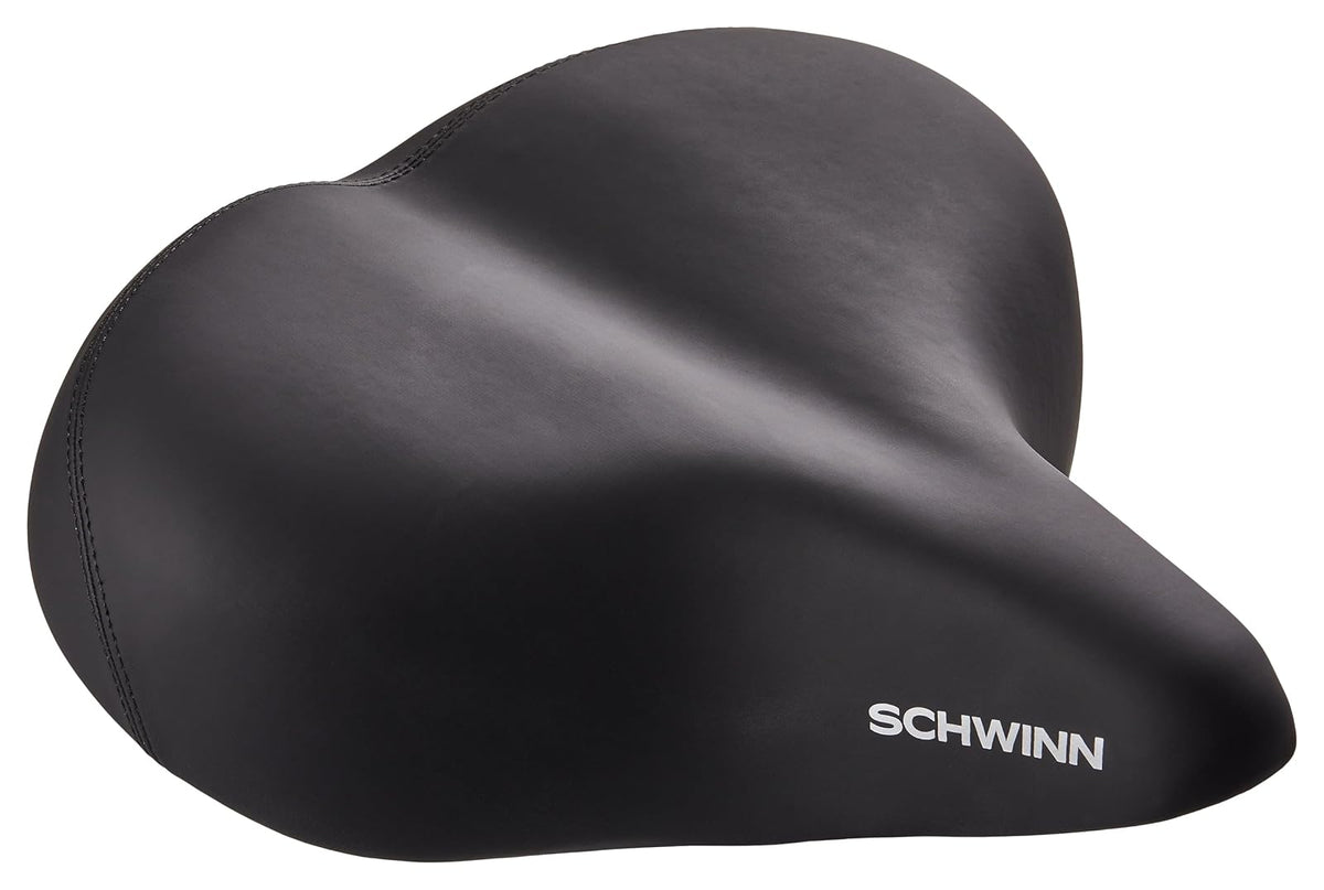 Schwinn Asiento de Bicicleta cómodo para Hombres y Mujeres, sillín de Repuesto para Todas Las de Adultos con Poste de Asiento estándar, Ajuste Universal, Accesorios de Bicicleta