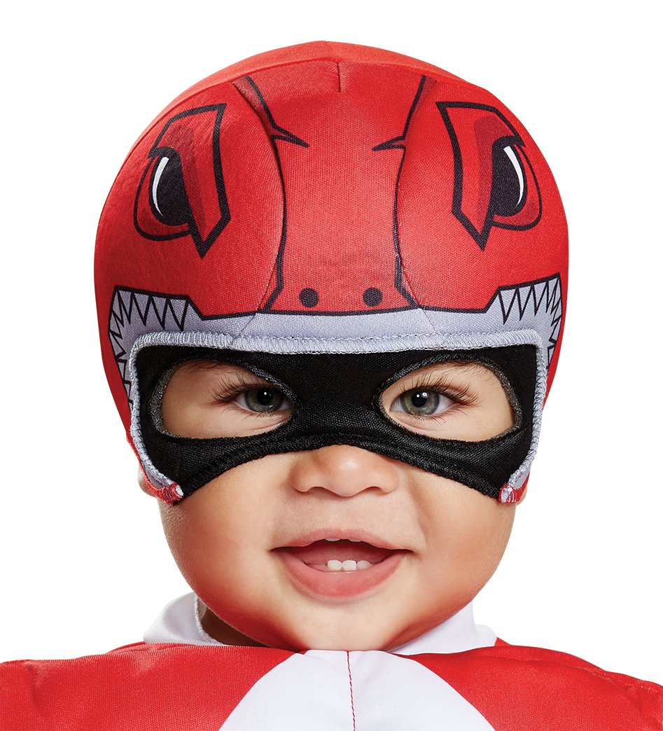 Disfraz infantil de Red Ranger para niños, rojo, (12-18 meses)