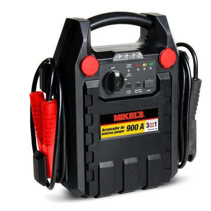 Mikel's BAT-120R Arrancador de Baterías Jumper, 900 Amp, 3 en 1