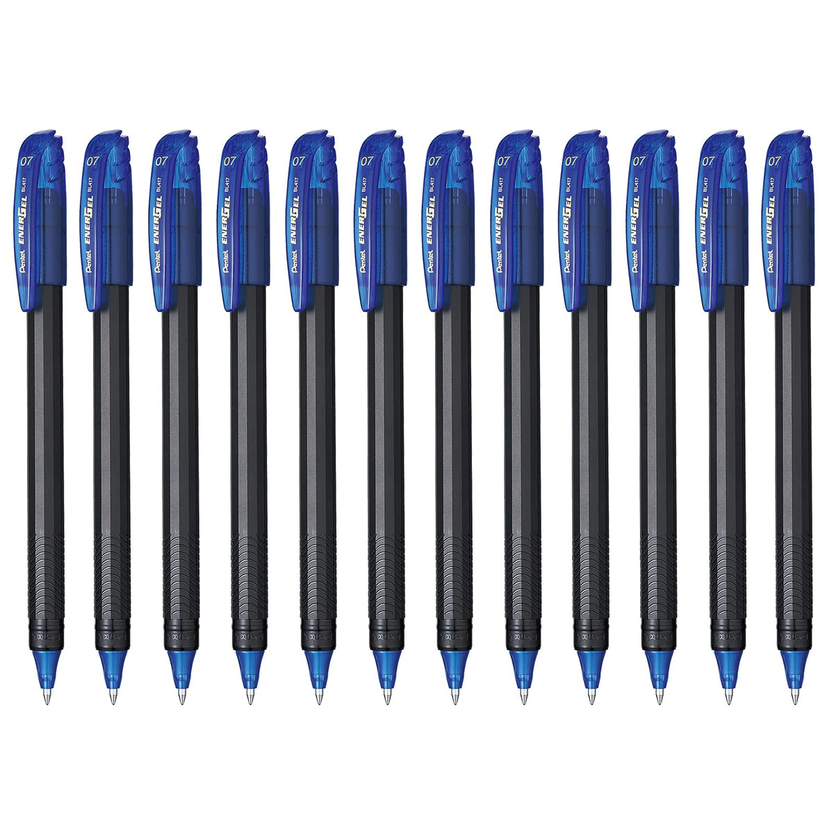 Pentel EnerGel Bolígrafo de Gel, 0.7 mm - Azul