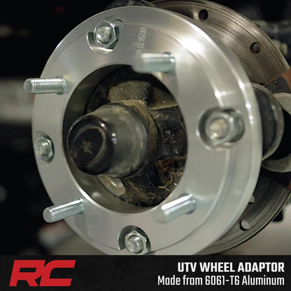 Rough Country Adaptadores de Rueda 10097, 4x156 mm a 4x136/137 mm, para Polaris UTV, Aluminio