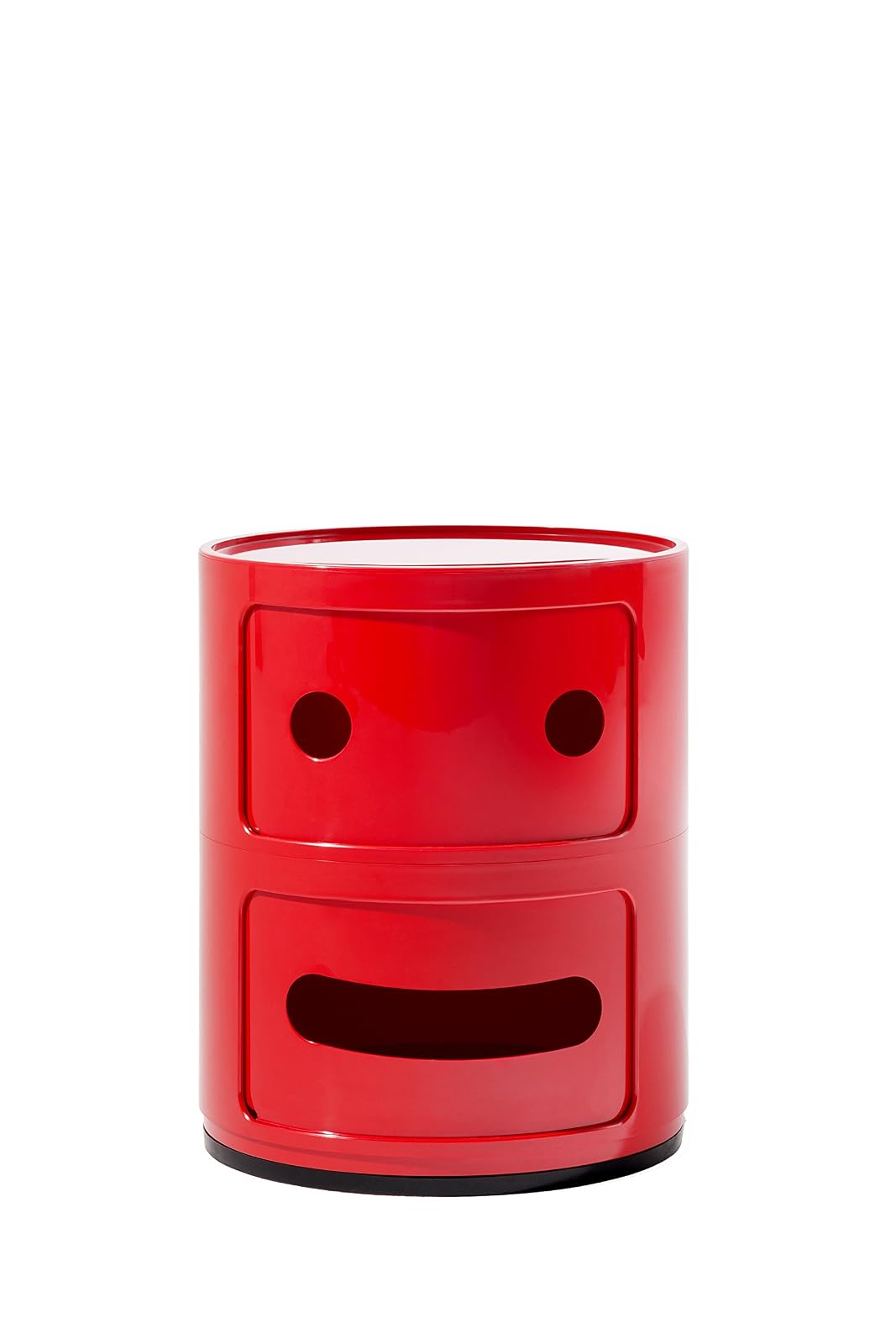 Kartell Mueble de Almacenaje Componibili Sonrisa Plana, color Rojo, 2 Piezas