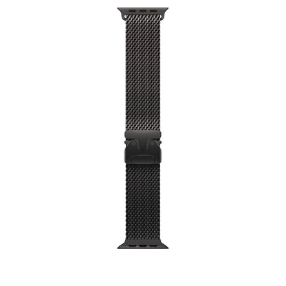 Apple Watch Band Correa Milanese Loop de Malla de Acero - 49mm - C para muñecas de 130 a 160mm - Negro