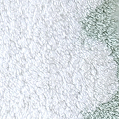 Peri Home - Alfombra de baño festoneada, Suave y Absorbente, 100% algodón, 20 x 30 Pulgadas, Color Blanco con Festoneado Salvia