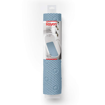 RAYEN | Alfombrilla de Baño | 45 x 91 cm | Uso en Baño y Regadera | Textil | Antideslizante y Absorbente | Color: Azul