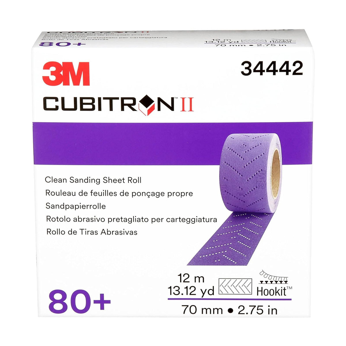 Cubitron - Lijadora limpia 3M Rollo Hookit™ II 80+ 34442
