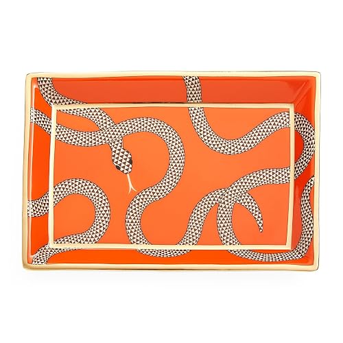 Jonathan Adler Eden Bandeja Rectangular, Naranja