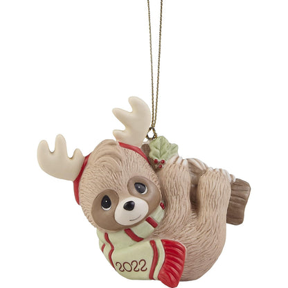 Precious Moments 221009 Slow Down for The Holidays 2022 - Adorno de Porcelana con Fecha de Animal