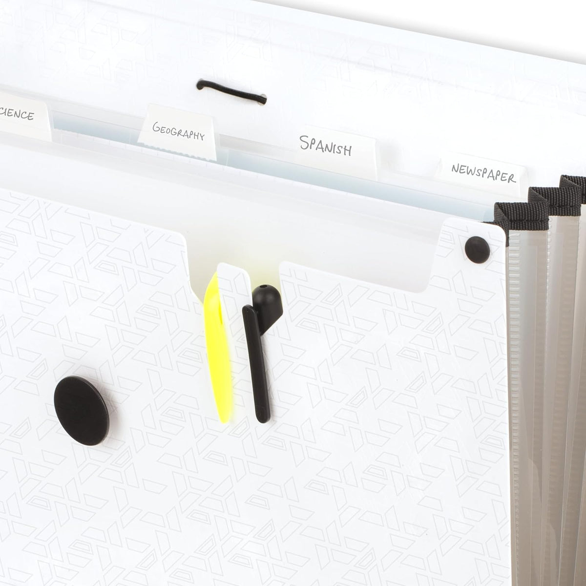 Five Star Carpeta Expandible 6 Bolsillos 13 x 9 1/4 pulgadas Blanco