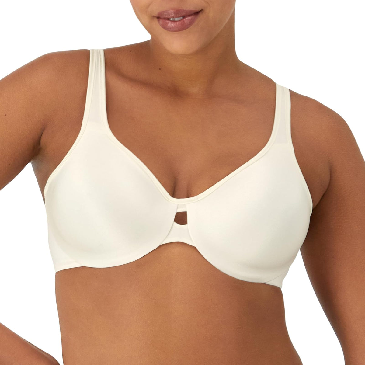 Maidenform Damen Minimizer BH Maidenform Tailored with Lace Trim Lilyette - 34C - Perla