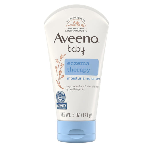 AVEENO BABY | Crema Hidratante para rozaduras del pañal y rojeces | Alivia e hidrata | Eczema Therapy | 147ml