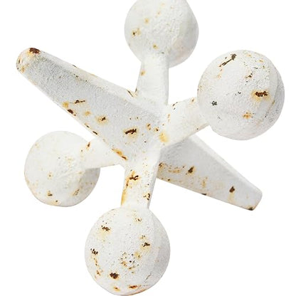 Creative Co-Op - Jack de Hierro Fundido, Color Crema