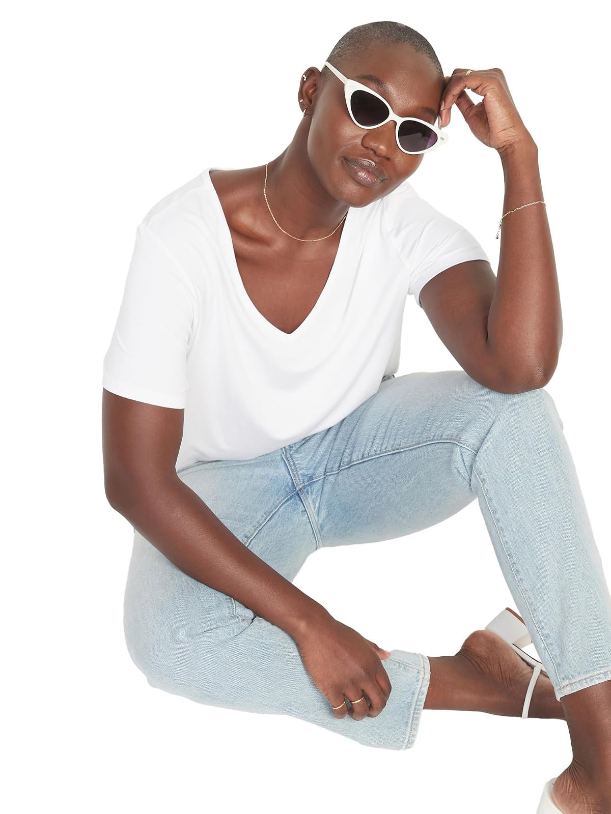 OLD NAVY 796584-001Xxl Playera, Mujer