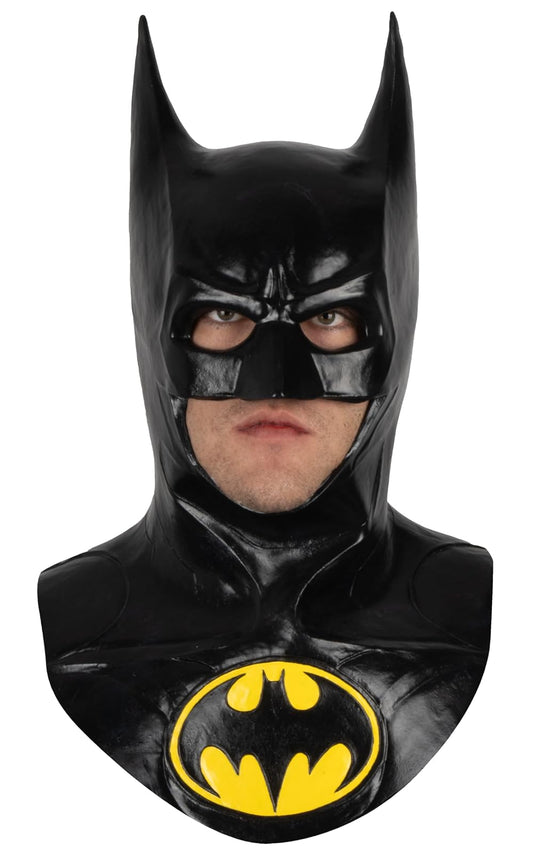 REV Máscara Pechera Batman, Licencia Oficial DC Warner Bros. Diseño Detallado, Hecho en México, Talla M Adulto