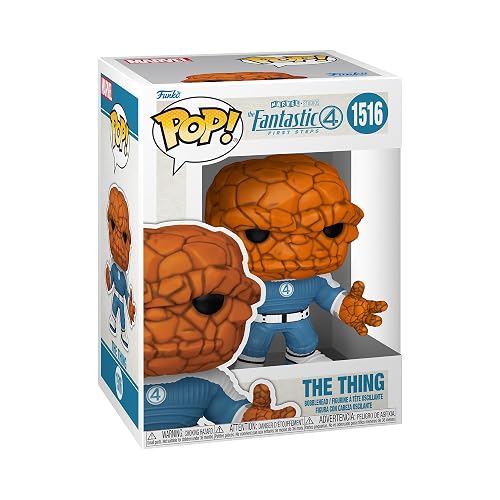 Funko Pop! Marvel: Fantastic Four - The Thing | Mercancía Oficial de Superheroes - Figura de Vinilo Coleccionable para Decoración - Regalo de Cumpleaños para Fans