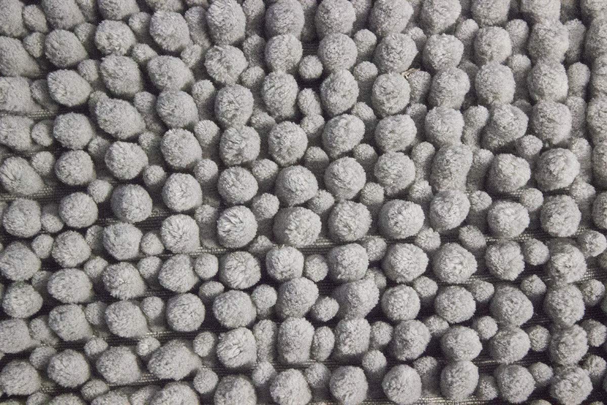 DIB TMC040-1000/100 Tapete de Baño Mix Chenille, Color Gris, 40x60 Cm