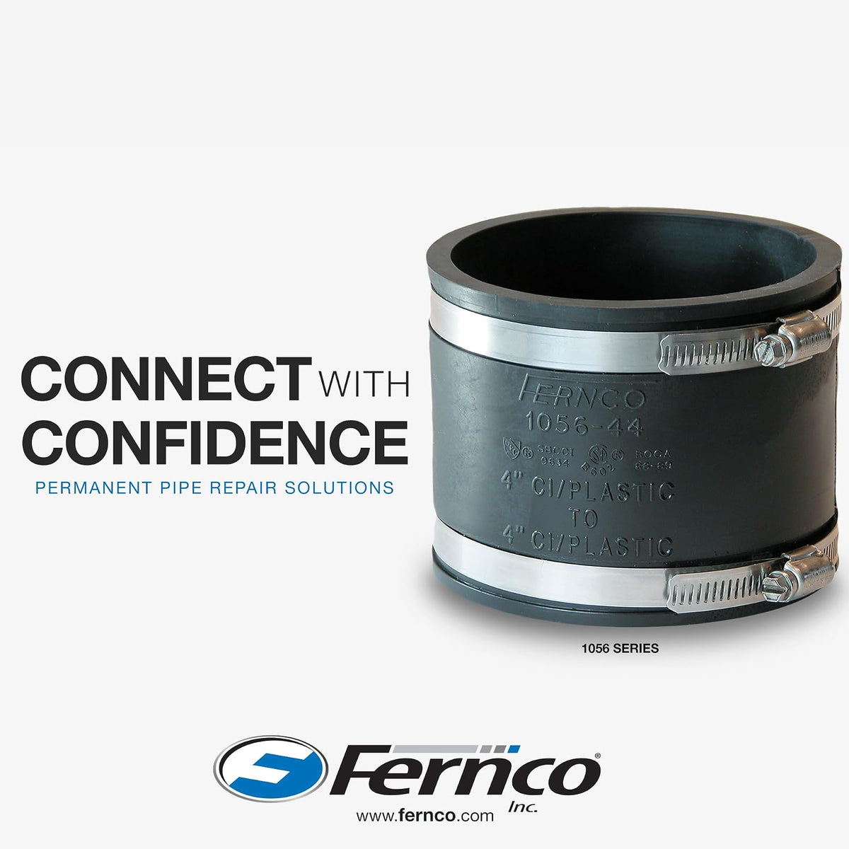 Fernco P1056-44 Acoplamiento de stock de 4 pulgadas