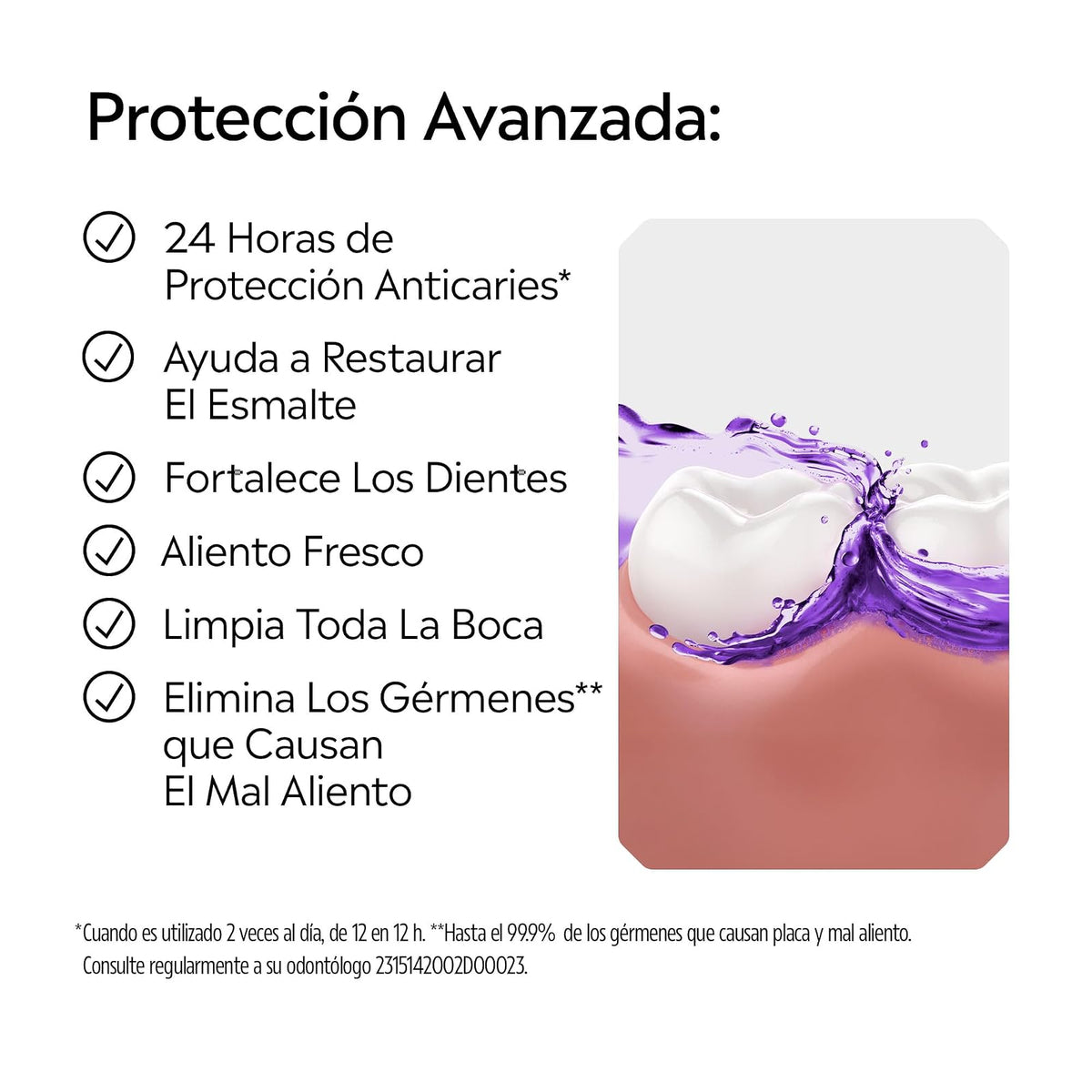 LISTERINE Enjuague Bucal Cuidado Total 1 L