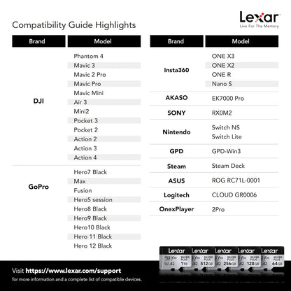 Lexar Tarjeta Micro SD Profesional Silver Plus de 256 GB, UHS-I, C10, U3, V30, Full HD y 4K, Tarjeta de Memoria microSDXC de hasta 205/150 MB/s, para videógrafos, Jugadores (LMSSIPL256G-B2ANU)