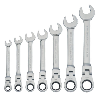 CRAFTSMAN Juego de Llaves Combinadas Métricas con Matraca Reversible por 7 Piezas (CMMT87009)
