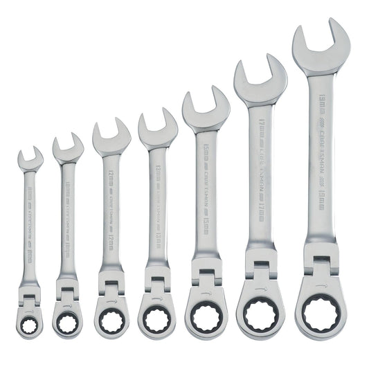 CRAFTSMAN Juego de Llaves Combinadas Métricas con Matraca Reversible por 7 Piezas (CMMT87009)