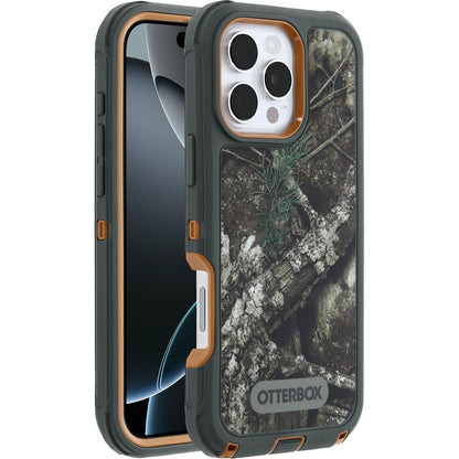 OtterBox - Funda para iPhone 16 Pro MAX Defender Series - Realtree APX | Funda para iPhone resistente, resistente y duradera, a presión en MagSafe, de revestimiento múltiple, absorción de impactos