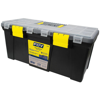 Foy Caja Portaherramientas Plástica con Organizador - 22" x 10" x 10"