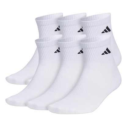 adidas Superlite Quarter Socks 6-pack, Athletic, Durable, Lightweight, With Compression and Arch Support Calcetín de cuarto Para hombre