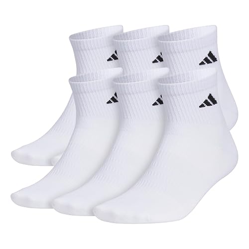 adidas Superlite Quarter Socks 6-pack, Athletic, Durable, Lightweight, With Compression and Arch Support Calcetín de cuarto Para hombre