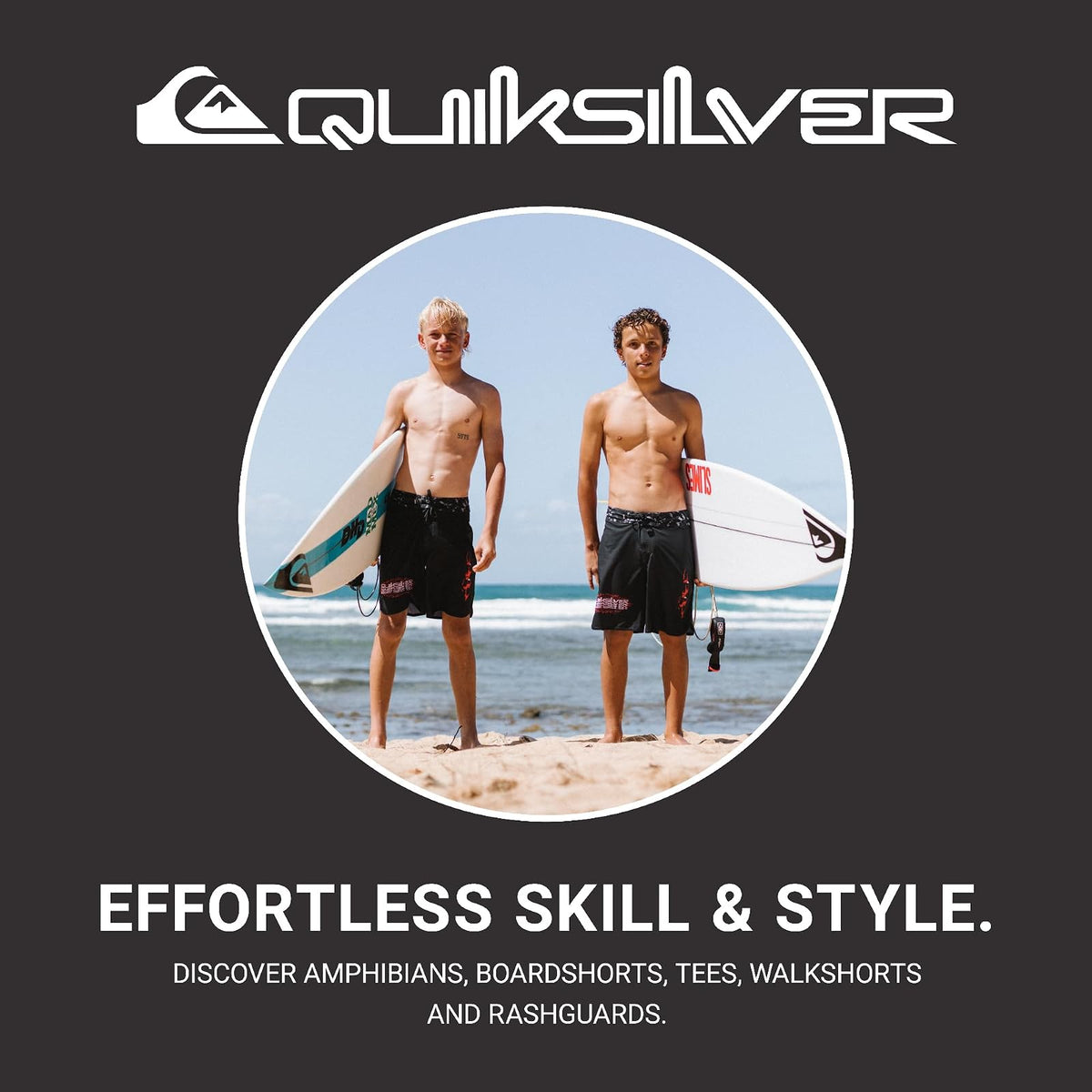 Quiksilver All Time - Playera de Manga Larga para jóvenes Camisa de proteccin de Sarpullido para Niños