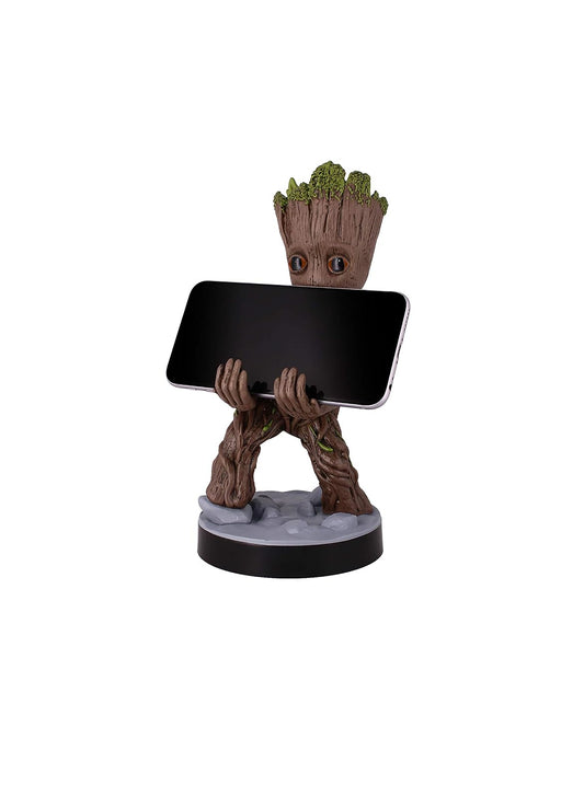 Exquisite Gaming Cable Guys Toddler Groot - Soporte para teléfono y Driver | Soporte de estatua de PVC resistente de 8.5 pulgadas, compatible con PS5, Xbox Series X/S y iPhone, Guardians of The Galaxy