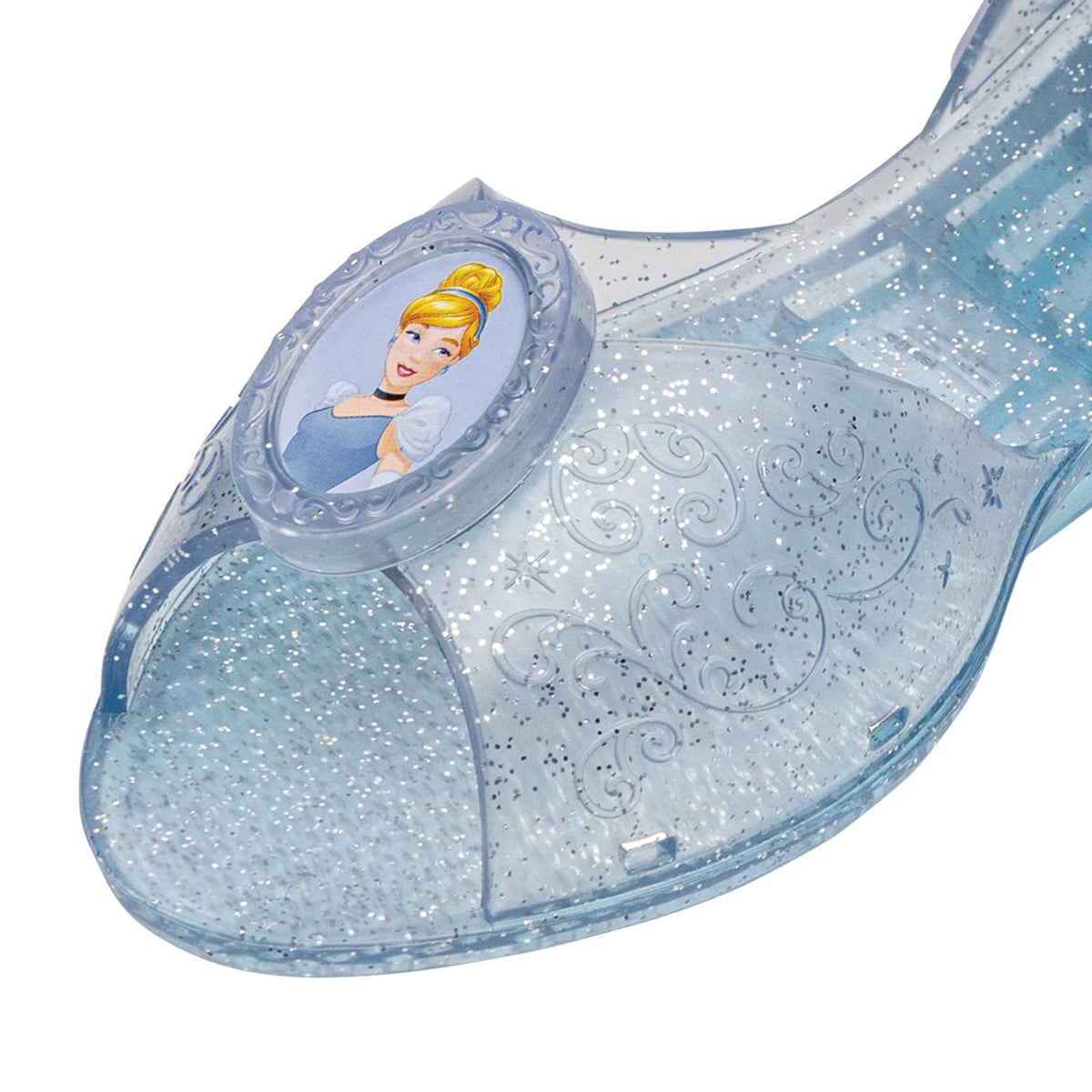 Accesorio Oficial Disney, Zapatos con Luces de Cenicienta, Disney Cinderella, Talla Infantil 11/12