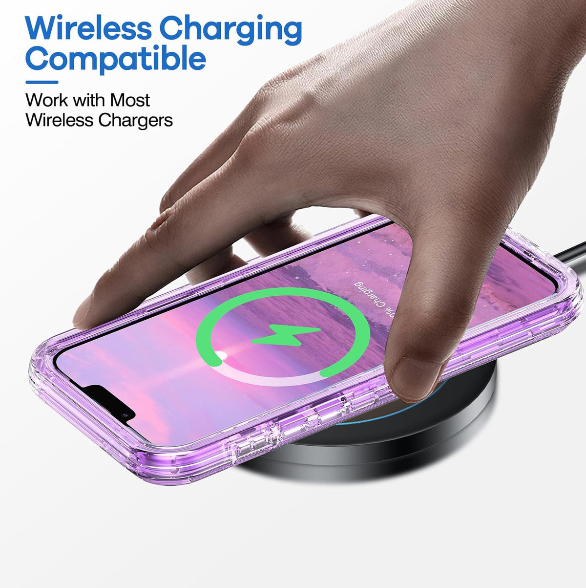 ORIbox - Funda Compatible con iPhone 12 y iPhone 12 Pro, Resistente a los Golpes, anticaída, Transparente