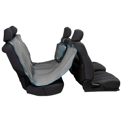 Kurgo Funda de Asiento para Automóvil Estilo Hamaca para Perro - Seat Coverage - 55" Wide - Heather Charcoal Grey