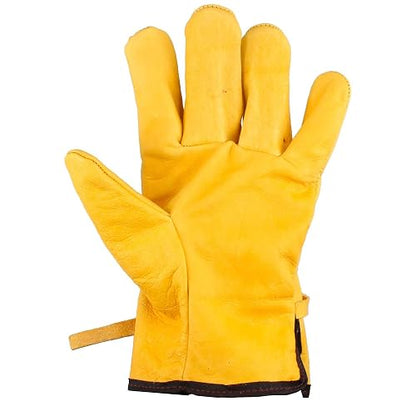 Surtek 137412 Guantes tipo argonero de piel de vacuno con cintillo unitalla