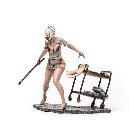 Numskull Silent Hill Figura de Enfermera de Cabeza de Burbuja de 9 Pulgadas, Estatua de réplica Coleccionable – Producto Oficial Silent Hill – Edición Limitada Exclusiva
