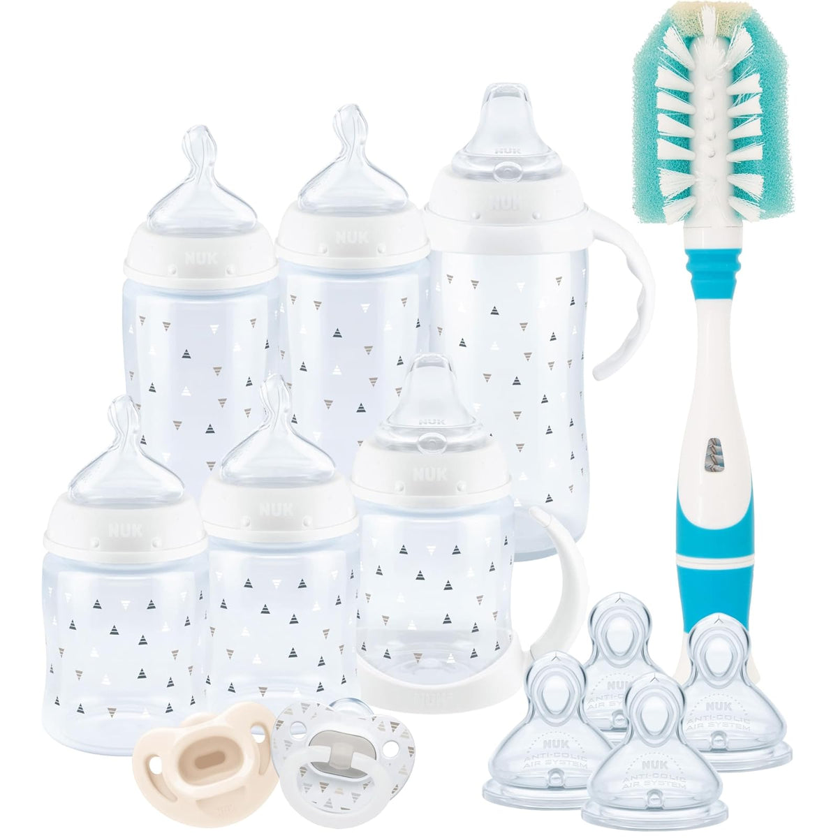 NUK Smooth Flow Set de Regalo Anticólico para Recién Nacido - Set de regalo - Neutro