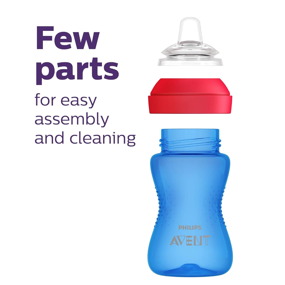 Philips Avent My Grippy SCF801/21 - Vaso para boquilla (285 ml, 2 unidades), color azul y verde