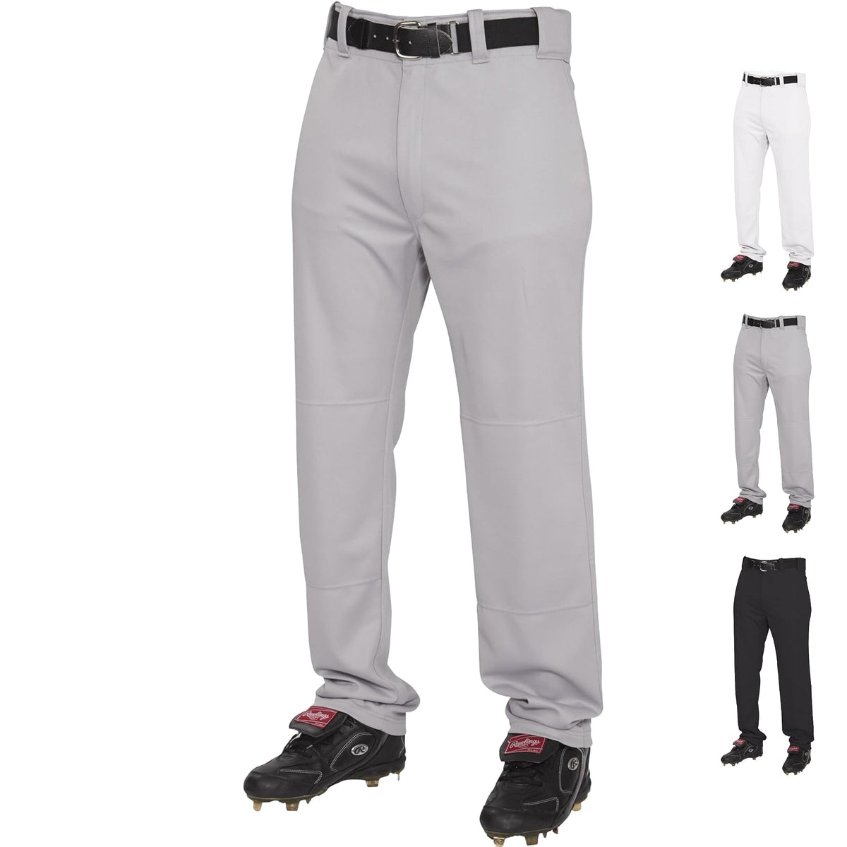 Rawlings Pantalón de Béisbol Semi-Relajado para Hombre - Azul - Gris - CH - Men's Semi-Relaxed Pants
