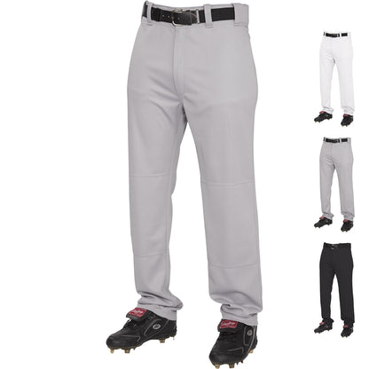 Rawlings Pantalón de Béisbol Semi-Relajado para Hombre - Azul - Gris - CH - Men's Semi-Relaxed Pants
