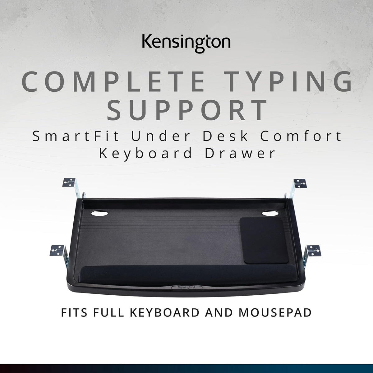Kensington K60004US Cajón para Teclado cómodo para Debajo del computadora con Sistema SmartFit