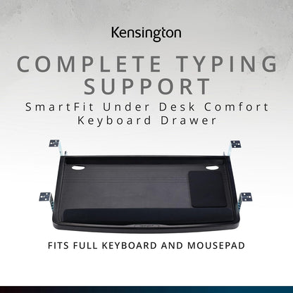 Kensington K60004US Cajón para Teclado cómodo para Debajo del computadora con Sistema SmartFit