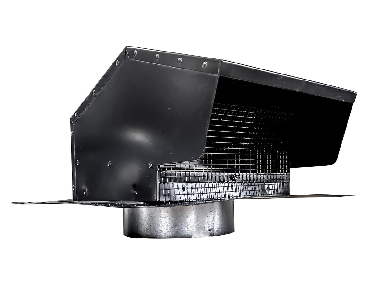 Builder's Best Tapa de Ventilación de Techo Galvanizada 4" Diámetro Negra