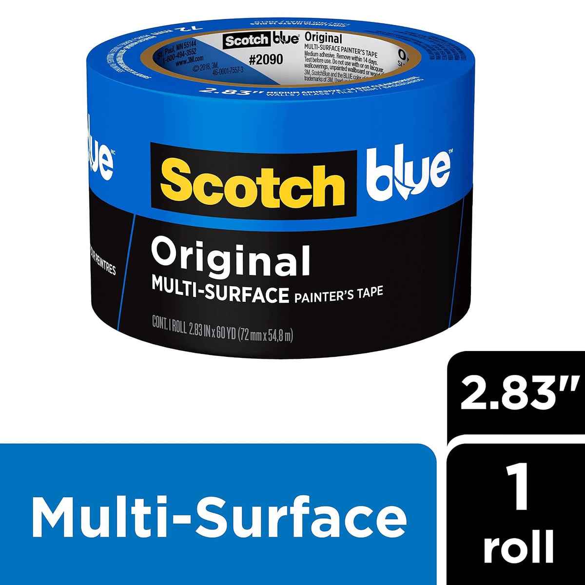 3M Scotch Painters - Cinta adhesiva (7,2 x 60 m), color azul