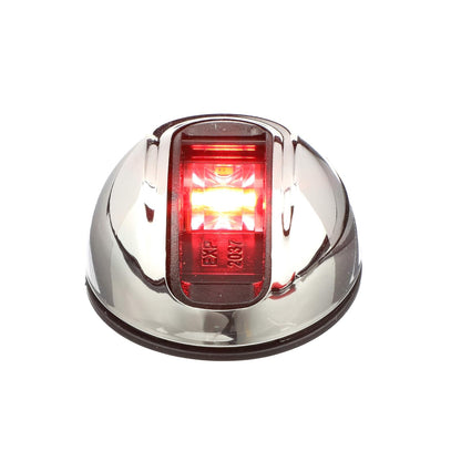 attwood NV3012SSR-7 - Lámpara LED de Pared Vertical para navegación, de Acero Inoxidable, con Puerto Rojo, para navegar por el Barco