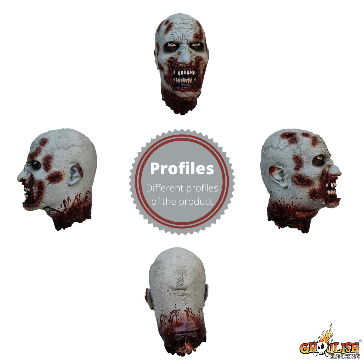 Decapitated Zombie, Decorativo de Zombie Decapitado, Adorno de Muerto Vivo Ideal para Halloween y Día de Muertos.
