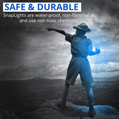Cyalume SnapLight Industrial Grade Chemical Light Sticks | Azul, 6 pulgadas, 8 horas, paquete de 10