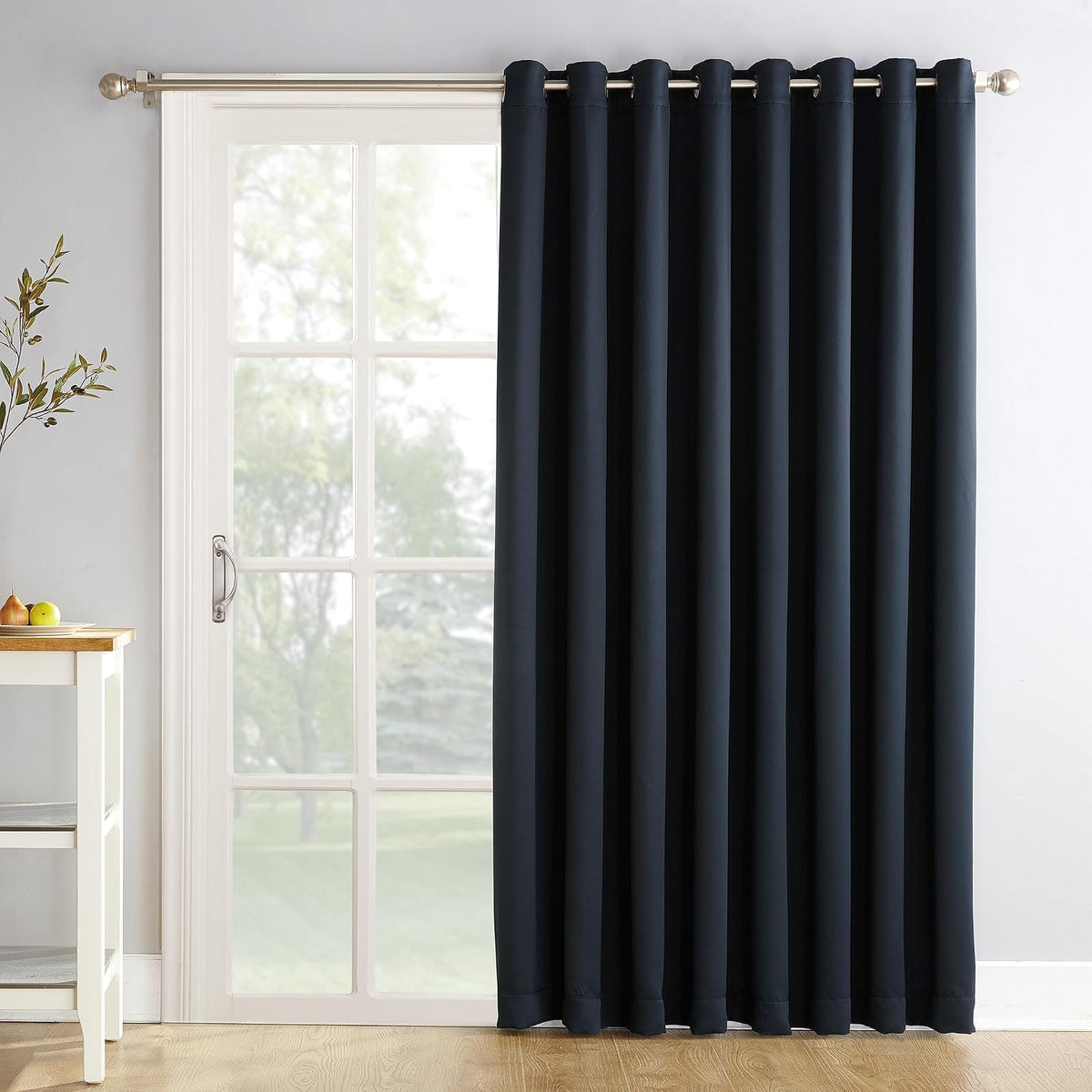 Sun Zero Easton - Cortina Opaca con Ojales, Panel Individual - Marino - 84An x 100Al cm (1 Paneles)