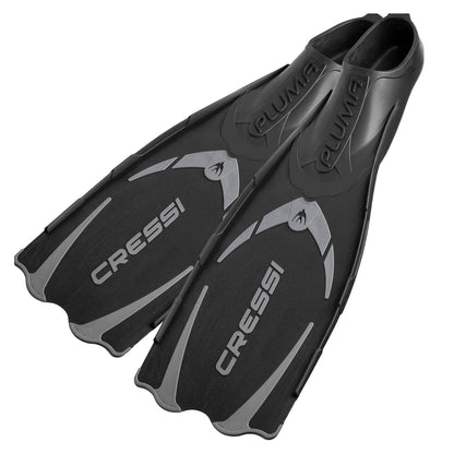 Cressi - Aletas de Snorkel para Adultos con Bolsillo Completo Fabricado con tecnología Avanzada, Color Pluma: Fabricado en Italia