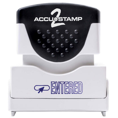 Accustamp, Sello de obturación "APPROVED" con protección Microban, sello con mensaje preentintado rojo y azul (035525), Ingresado - Ingresado